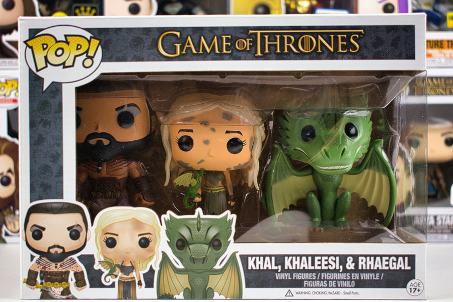 Funko Pop 3 pack - Khal Khaleesi Rhaegal - 1