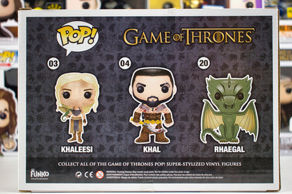 Funko Pop 3 pack - Khal Khaleesi Rhaegal - 3